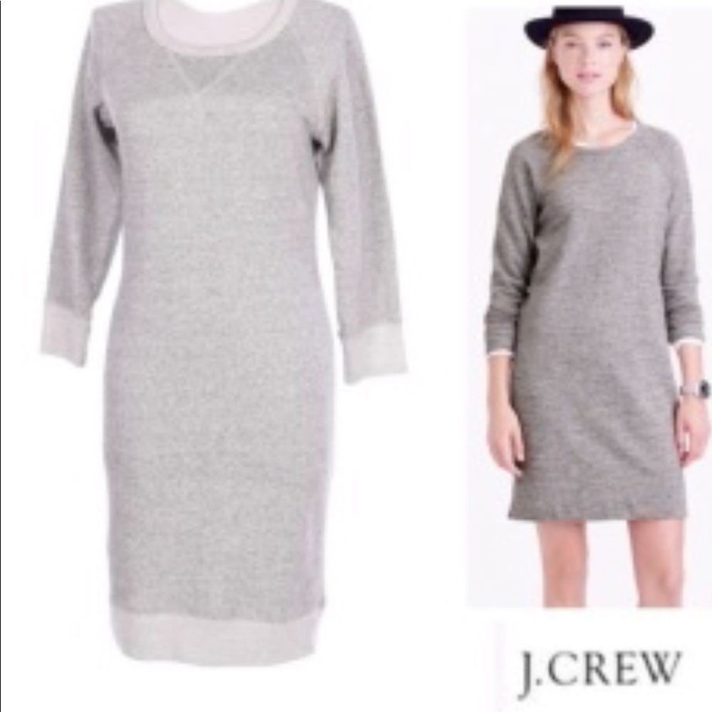J. Crew grey sweater dress